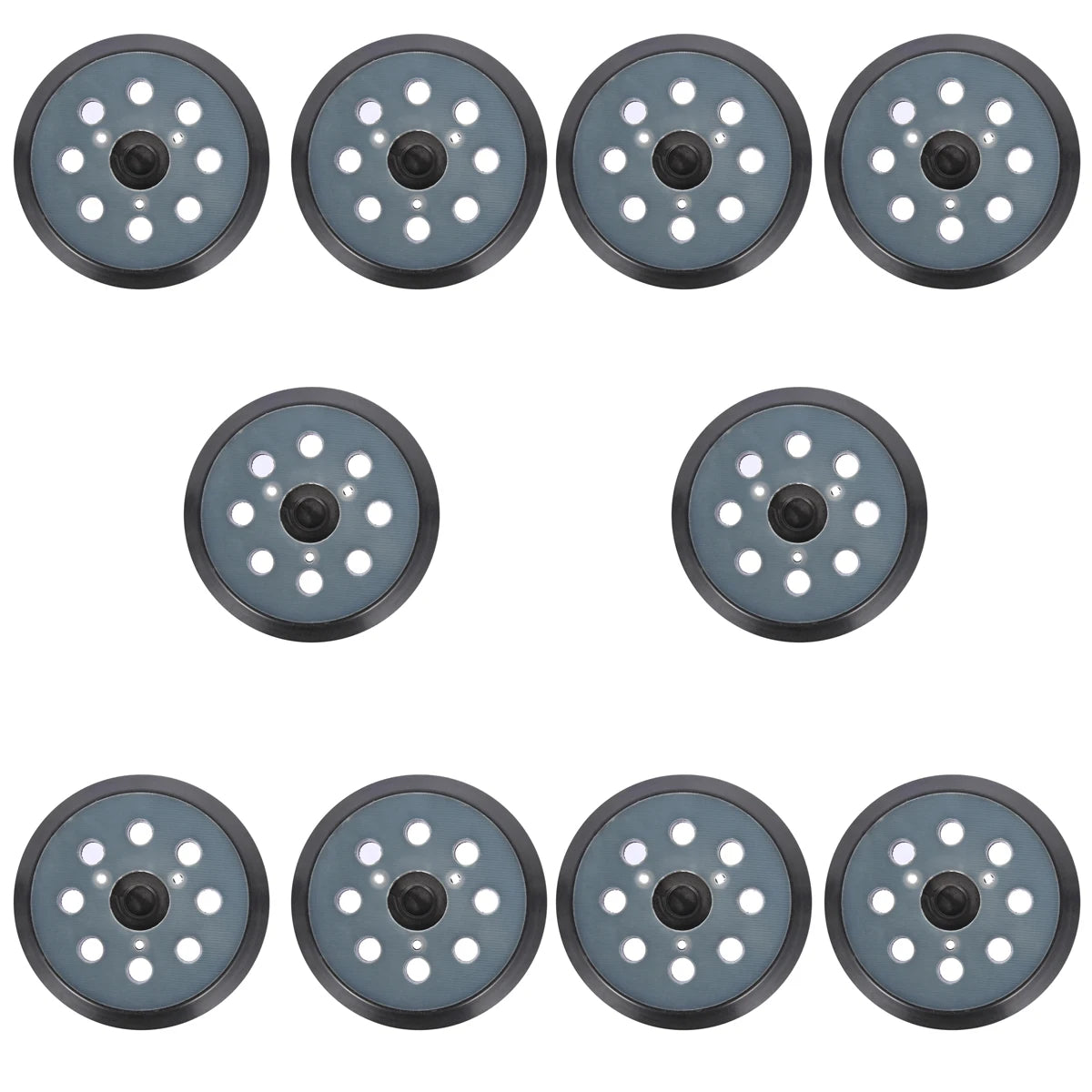 1-10PCS Sander Disk Discs 5Inch Hook & Loop Sander Backing Pad Replacement Sanding Pad Electric Makita For Random Orbital Sander Zpaxo 10PC 3 nails