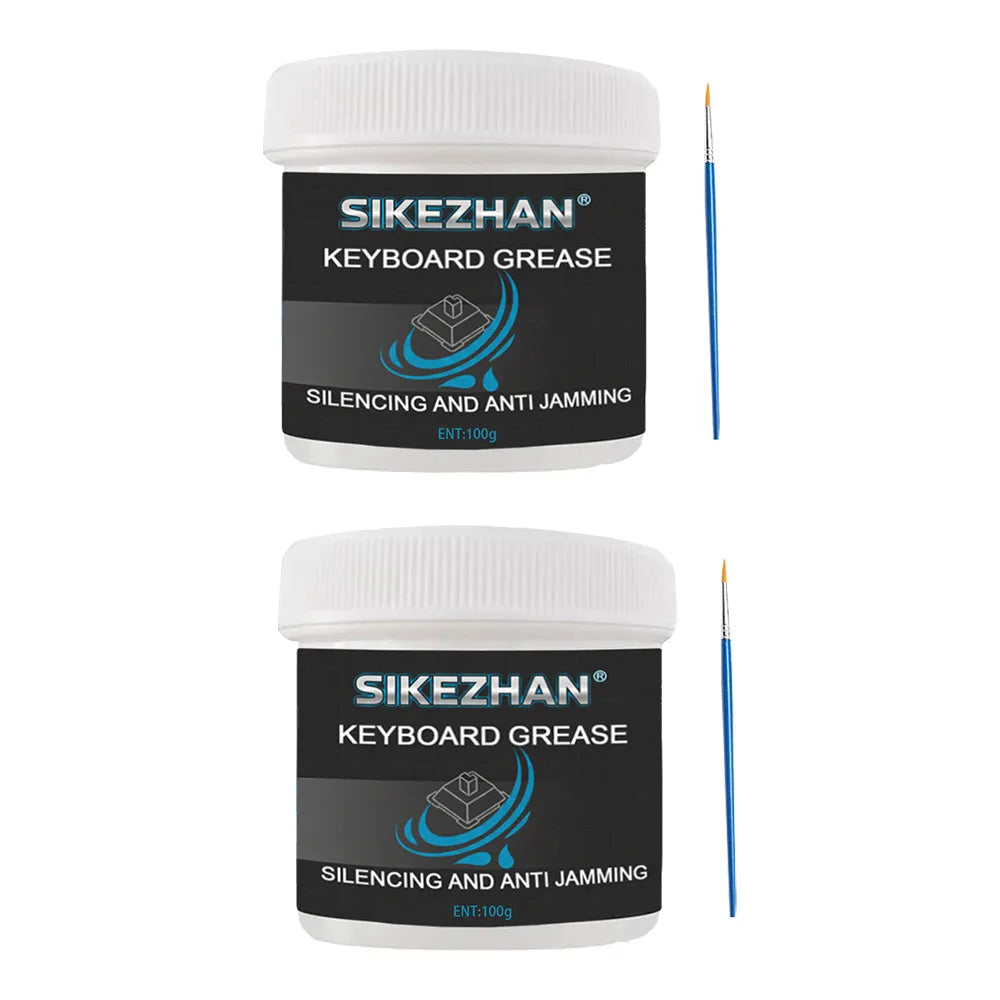 200g/100g Mechanical Keyboard Lubricant Grease Oil Kit Keyboards Axes Stabilizer Mechanical Lubrication with Brush Zpaxo 200g