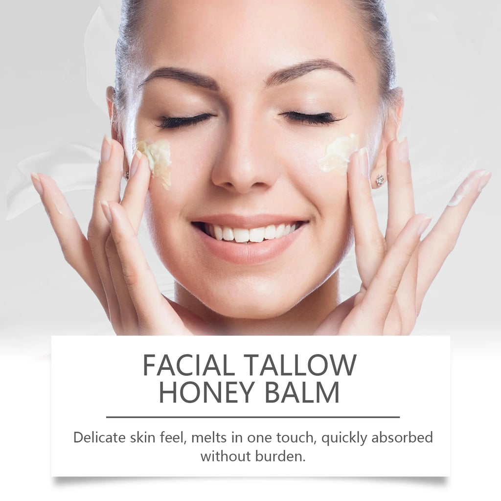 Tallow Honey Balm Fine Lines Removal Lifting Firming Tighten Smooth Improve Puffiness Hydrating Nourish Moisturizing Face Cream Zpaxo
