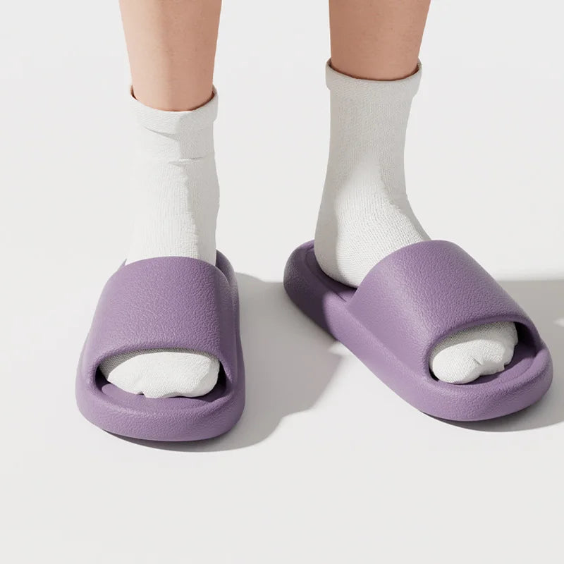 Soft Sole EVA Home Slippers Women Thick Platform Bathroom Slides