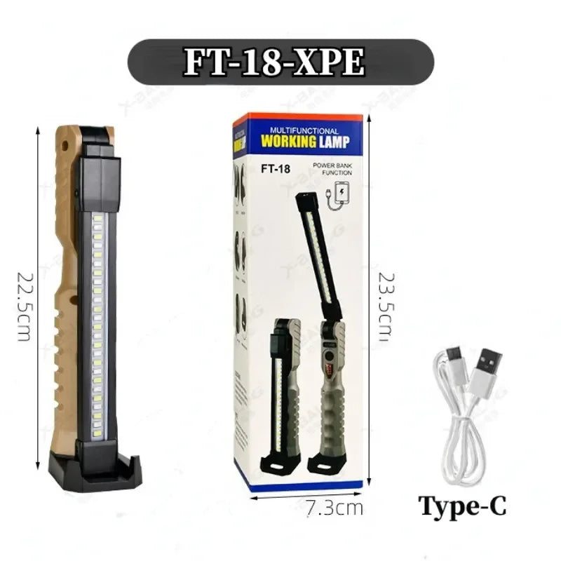 ESMARTER 1000-Lumen COB LED Work Light – USB Rechargeable