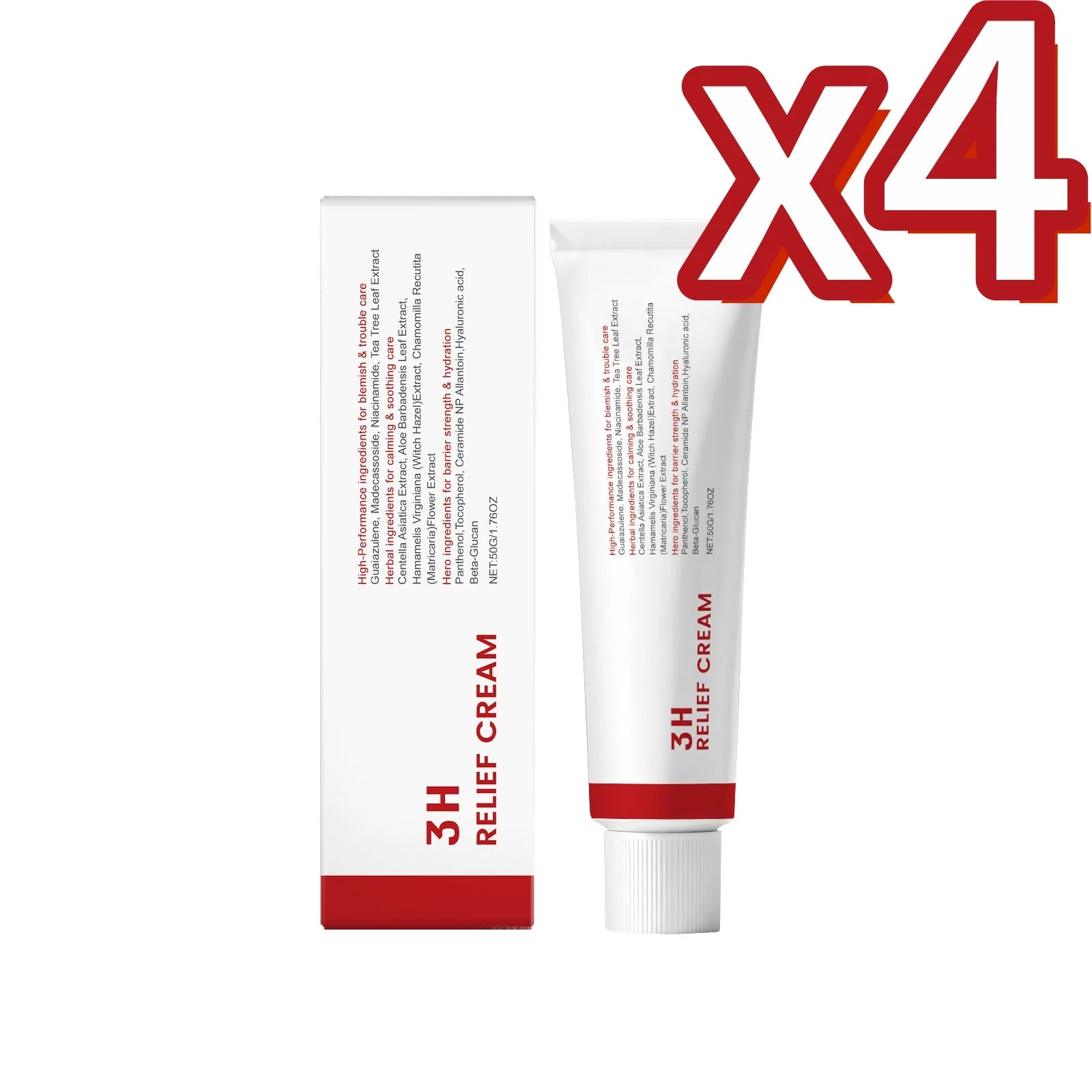 Centella Nicotinamide Face Cream – Moisturize, Brighten & Calm Face Moisturizer Cream Zpaxo 50g Boxed X4PCS