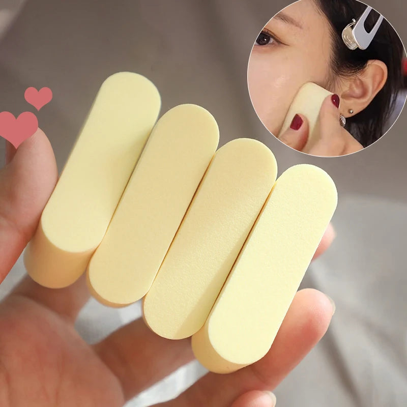 Korean Makeup Artist Makeup Sponge Powder Puff Rice Cake Shape Dry and Wet Combined Beauty Cosmetic Bevel Cut Makeup Sponge Tool Zpaxo