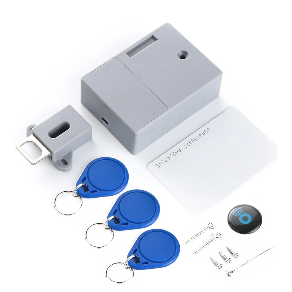 Drawer lock sensing IC Card Sensor Cabinet Drawer Intelligent SmartLock DIY Invisible Hidde Digital Lock without Perforate Hole Zpaxo