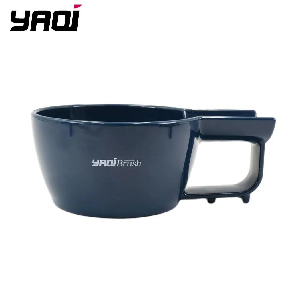 YAQI High Quality 5 Colors Shaving Bowl For Men Shaving Brush Solid Color Simple Fashion Plastic Mens Professional Shaving Bowl Zpaxo AB017