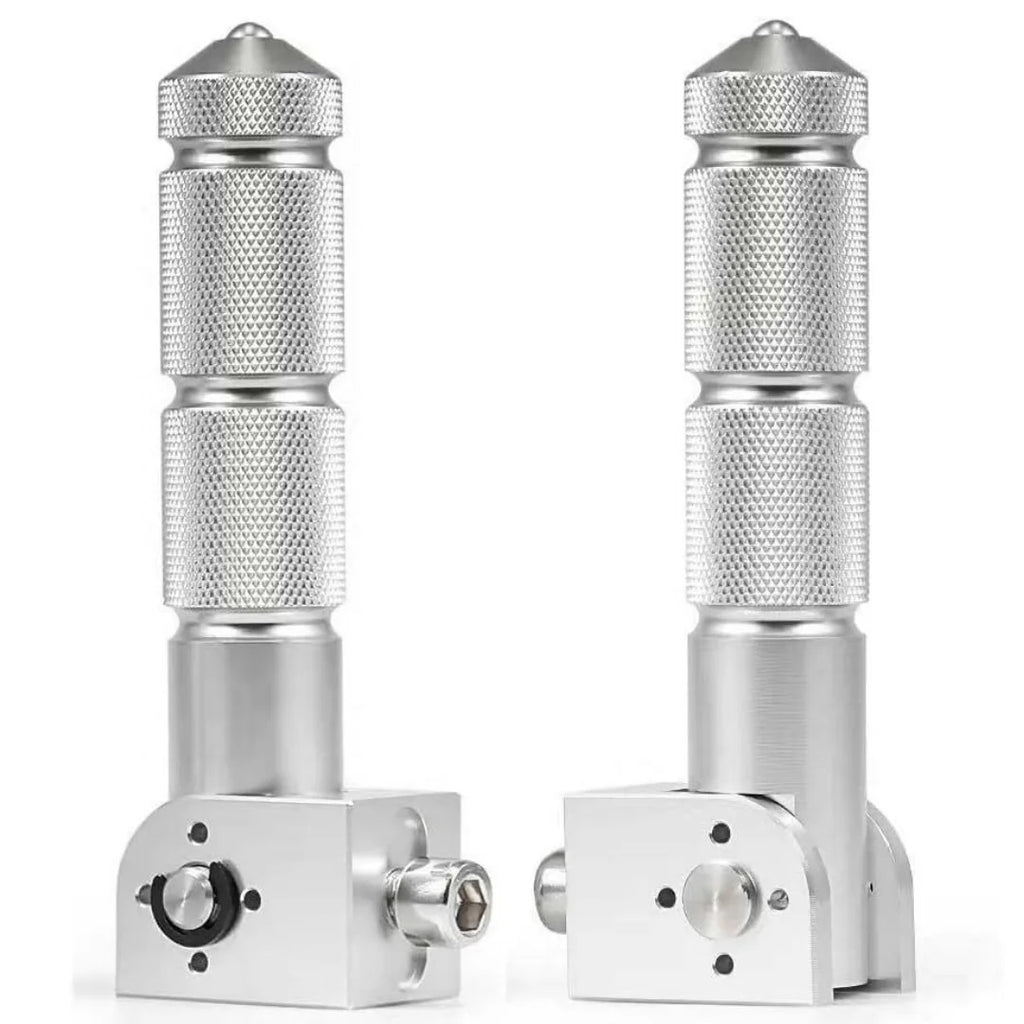 CNC Aluminum Folding Footpegs – Universal Motorcycle & Scooter M8