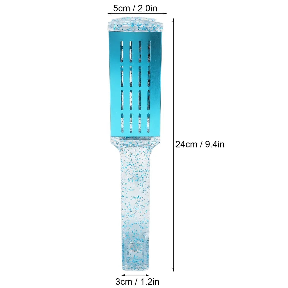 Multifunction Hair Straightener Clamp Brush Blue ABS Straightening Clamp Brush Exquisite Double Sided Straightener Brush Zpaxo