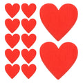 DIY Red Heart Wooden Cutouts Valentine's Day Wedding Table
