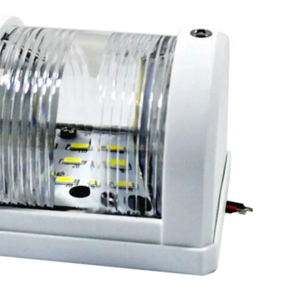 135 Degrees Boat Signal Light 3W Power ABS Housing Marine Navigation Light IP66 Waterproof White LED Navigation Light Marine Use Zpaxo