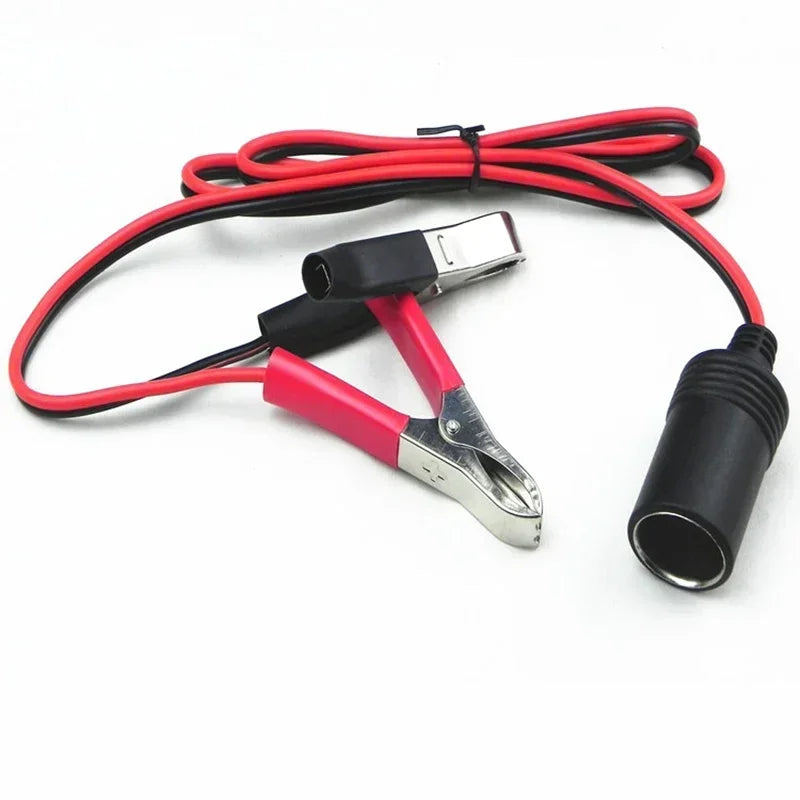 12V Heavy Duty Pure Copper Battery Alligator Clip Cigarette Lighter Zpaxo