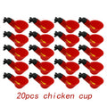 10 Quail Automatic Fowl Bowl Chicken Hen Poultry Water Drinking Cups Zpaxo 20 pcs chicken cup
