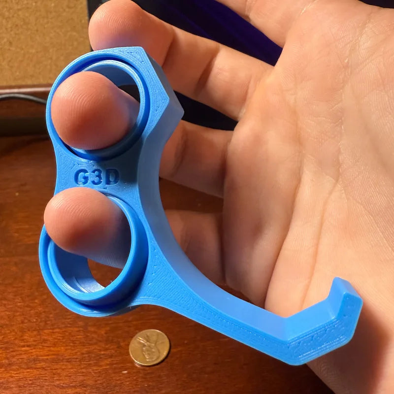 3D Printed Phone Grip Stand Ergonomic Stress Relief Holder Universal