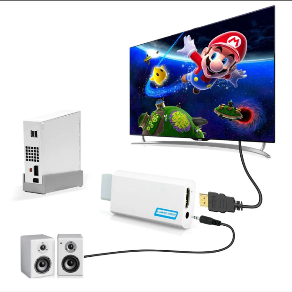Full HD 1080P HDMI Compatible Converter Adapter Audio HDTV Monitor Zpaxo