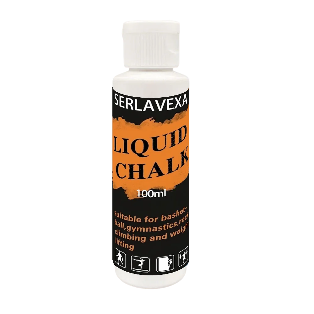 SERLAVEXA Liquid Chalk 100ml/50ml/30ml Professional Anti-Slip Magnesium Powder for Weightlifting Gym Basketball Climbing Zpaxo 100ml
