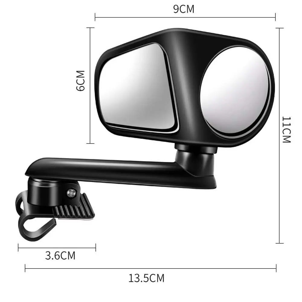 Car Accessories Round Square Wide Angle Double Direction Blind Spot Zpaxo