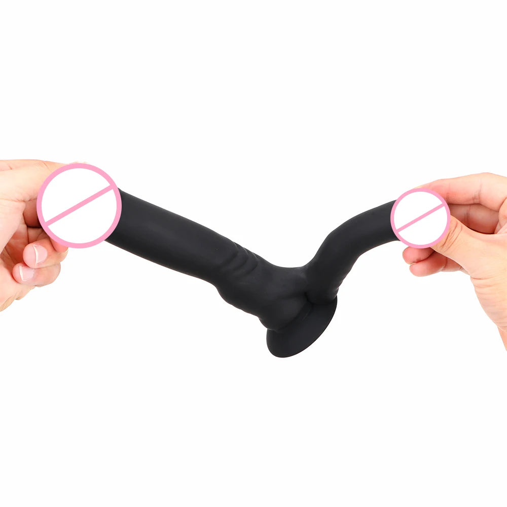 Lesbian Dildo Butt Plug Sex Toys Women Vagina Clitoris Massager