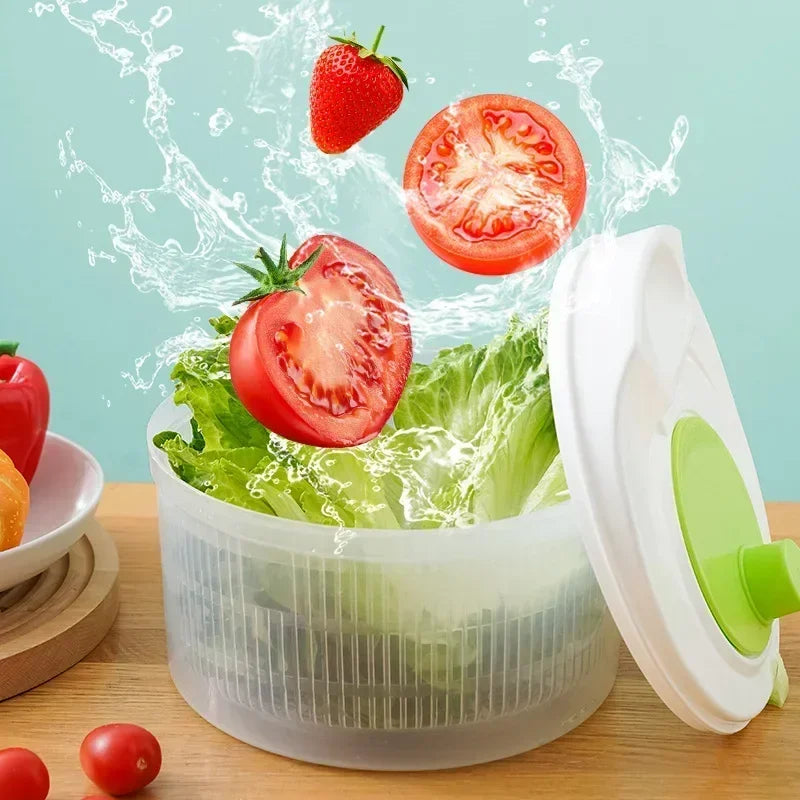 Hot Household Food Grade Vegetable Dehydrator, Kitchen Vegetable Washing and Draining Basin, Fruit and Vegetable Draining Tool Zpaxo