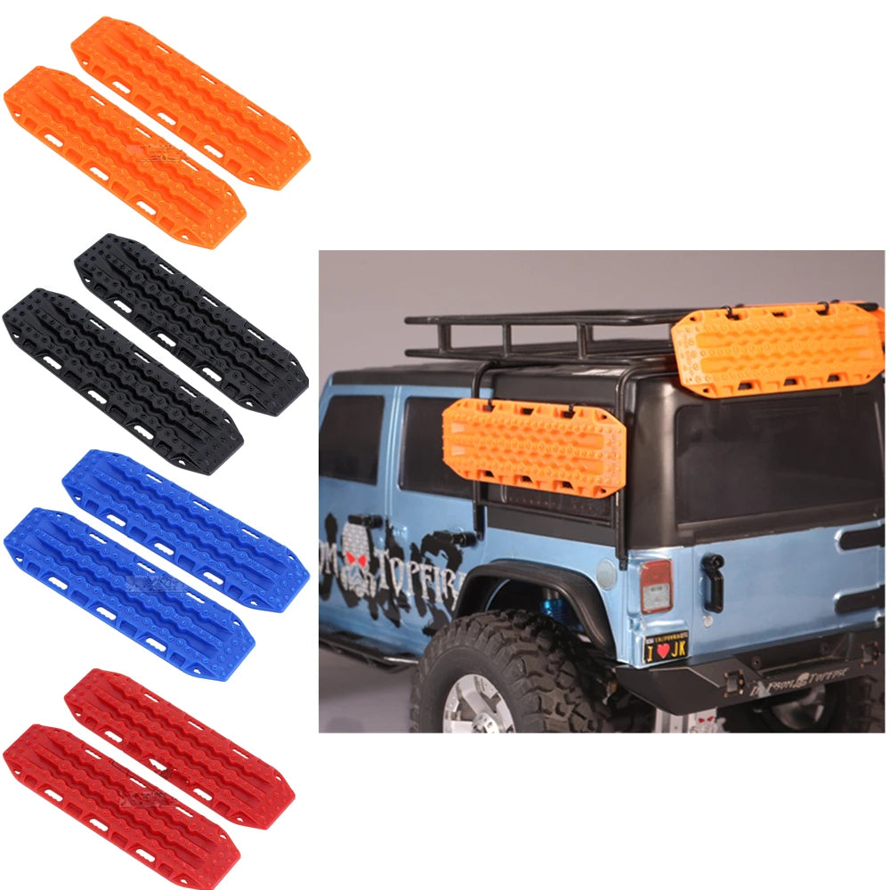 Orange Black Red Blue 1 10 RC Car Sand Ladder Plate Recovery Ramps
