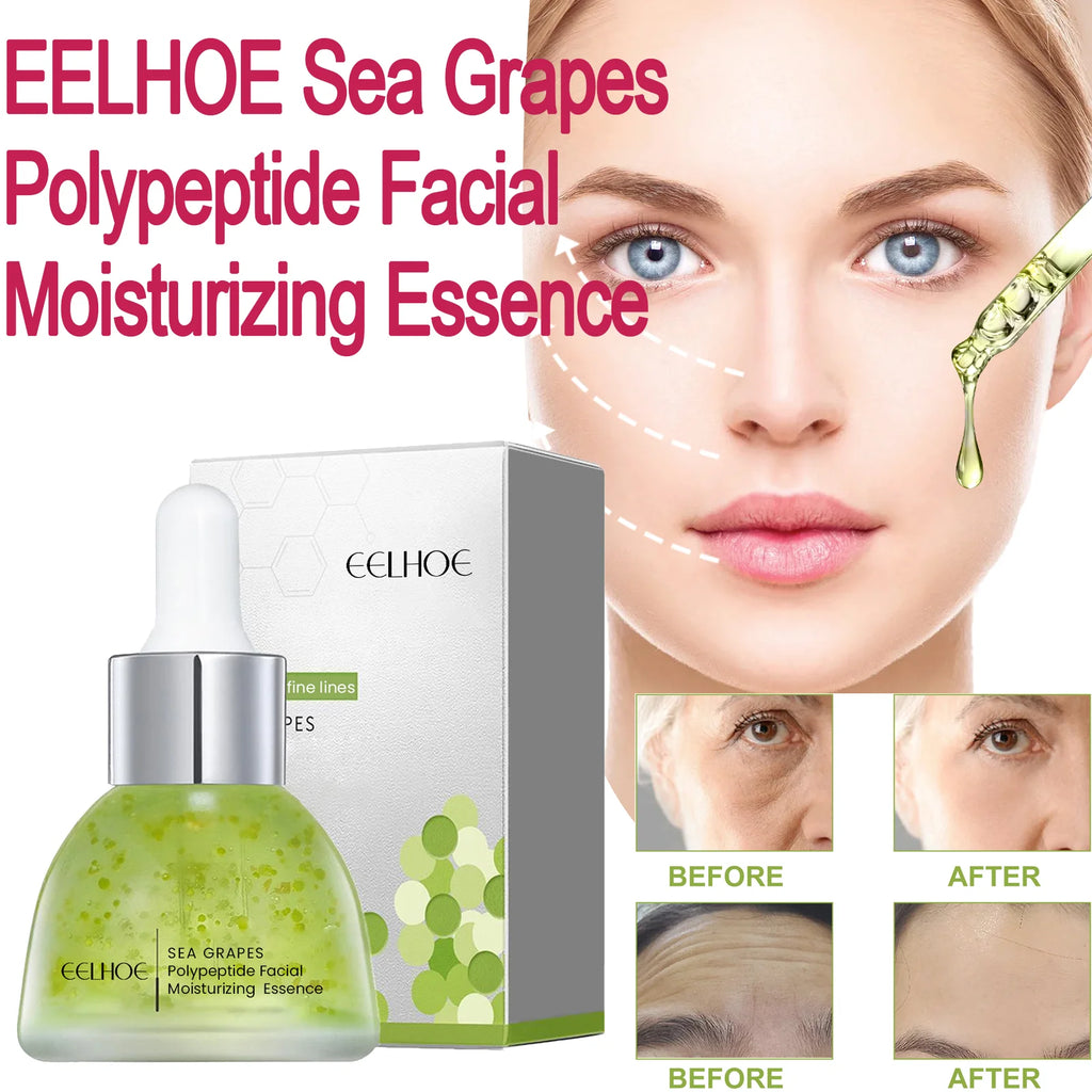 EELHOE Sea Grapes Polypeptide Facial Moisturizing Essence Improve Collagen Antioxidants Deeply Moisturize Your Dry Skin 35ml Zpaxo