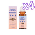 Organic Castor Oil Rose Quartz Roller Ball – 50ml Castor Oil Roller Zpaxo 50ml Boxed x 4pcs