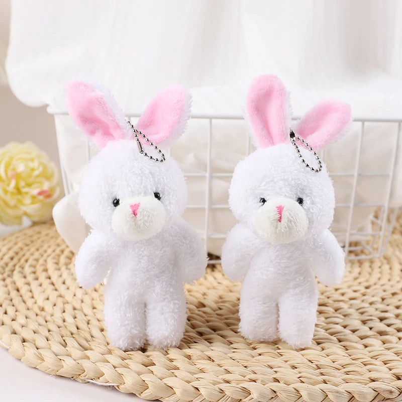 Easter Bunny Plush Toy Mini Rabbit Dolls Bouquet Basket Fillers Kids