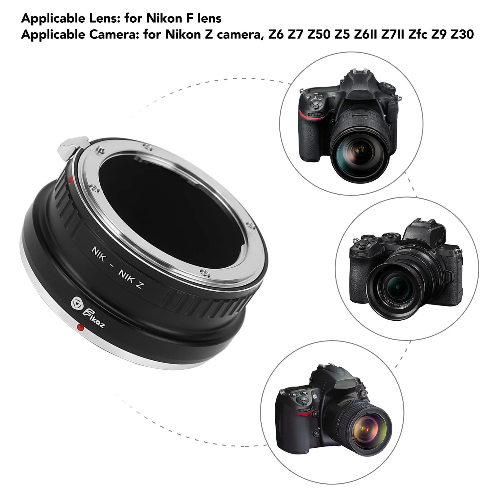 FTZ Mount Adapter Matte Paint F Z Camera Tight Wear Proof Manual