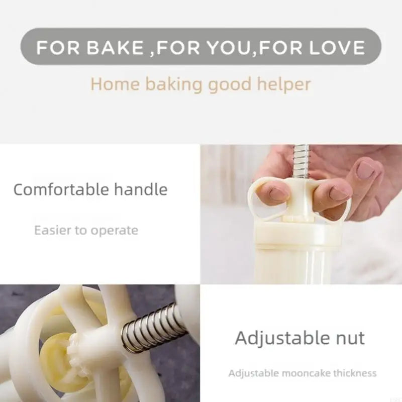 Mooncakes Molds Jades Cabbage Bean Pastes Cake Mould With 1 Stamps ABS Plastic Pastries Maker for Baking Enthusiasts Zpaxo