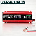 GRENNOVA 2200W Pure Sine Wave Inverter DC 12V 24V 48V to AC 110V 220V 1100W Rated Power Power Inverter for RV Truck Solar System Zpaxo 12V to AC 110V