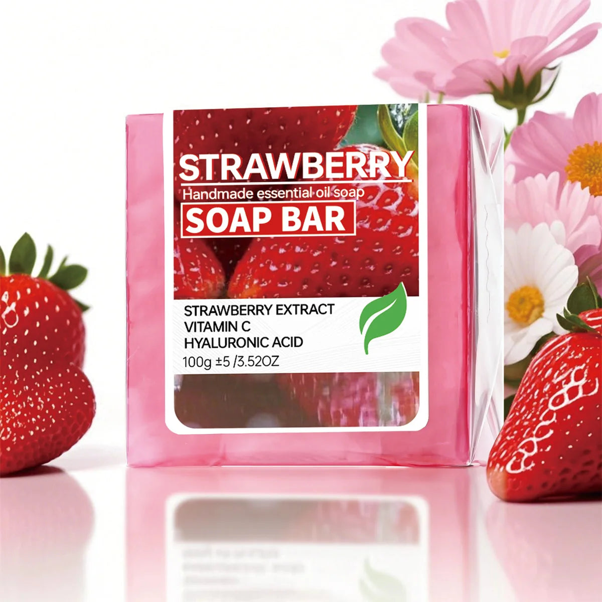 Strawberry Jam Handmade Soap – Face & Bath Cleansing Bar Handmade Bar Soap Zpaxo