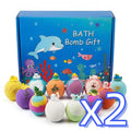 Kids Bath Bombs Set with Surprise Toys – 12-Pack Gift Kids Bath Bomb Set Zpaxo 1set boxed x 2