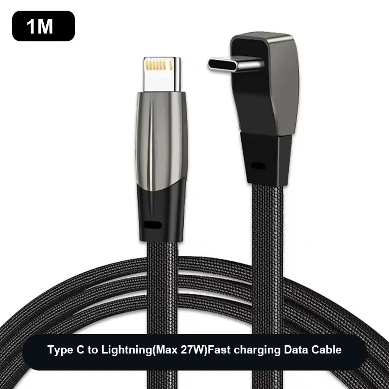 60W USB-C Elbow Fast Charging Cable for Tesla Model 3 & Y