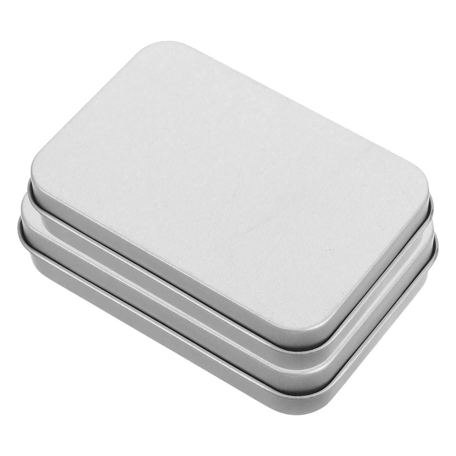 Makoutie Small Mini Tinplate Rectangular Candy Storage Box Hinged