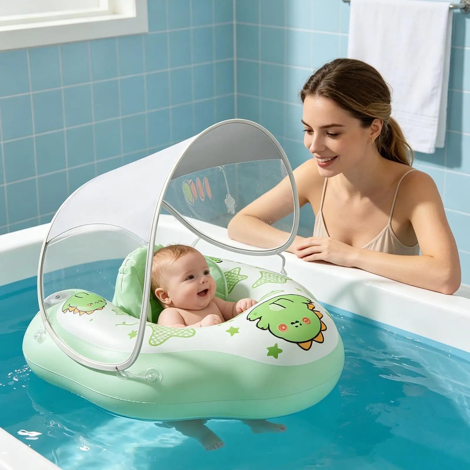 Water Floats Kids Inflatable Removable Comfortable Child Swim Float Zpaxo