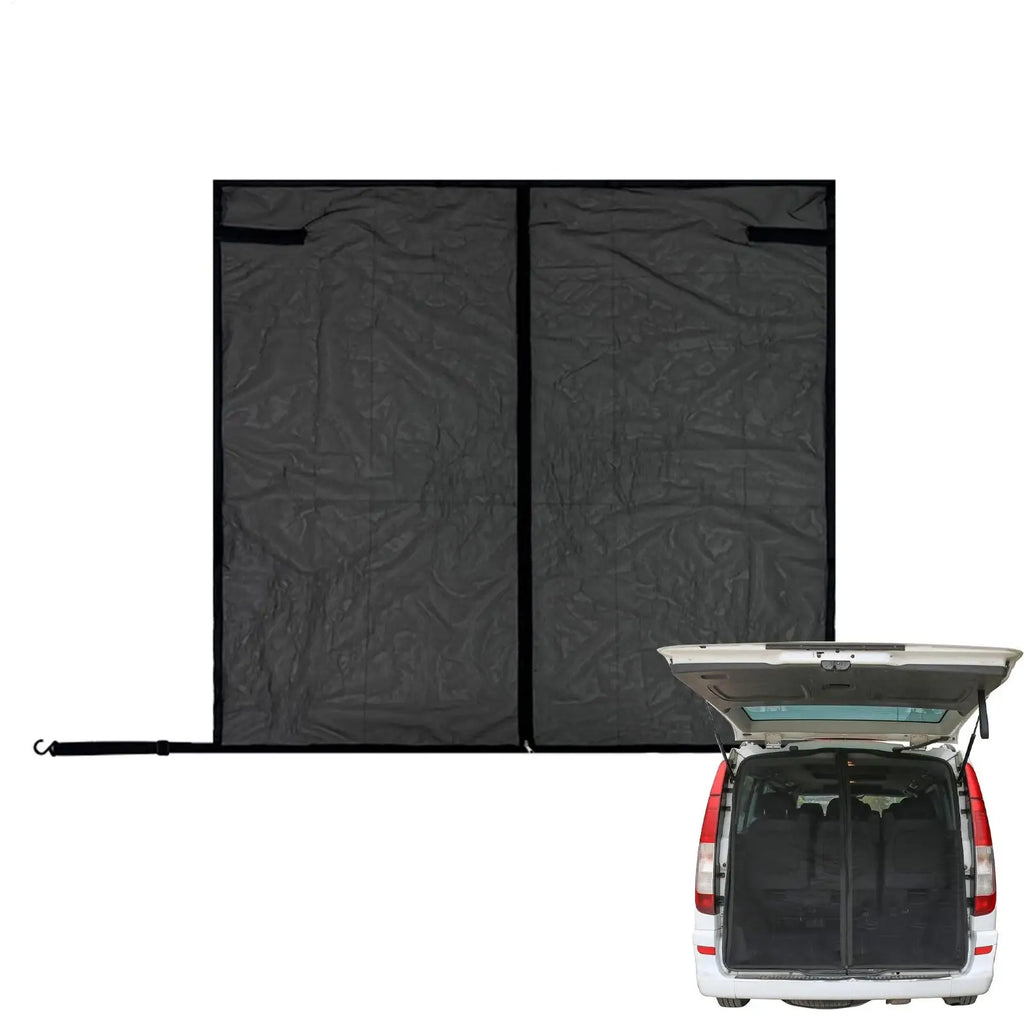 Car Tailgate Mesh Screen for SUV 58x57Inch Heavy-Duty Magnetic SUV Rear Window Protection Screen for Travel Road Trip Picnic Zpaxo