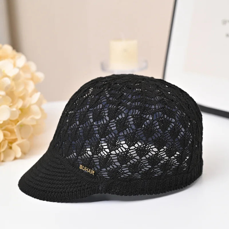Hollowed-out Breathable Baseball Hat Soft Silky Niche Design
