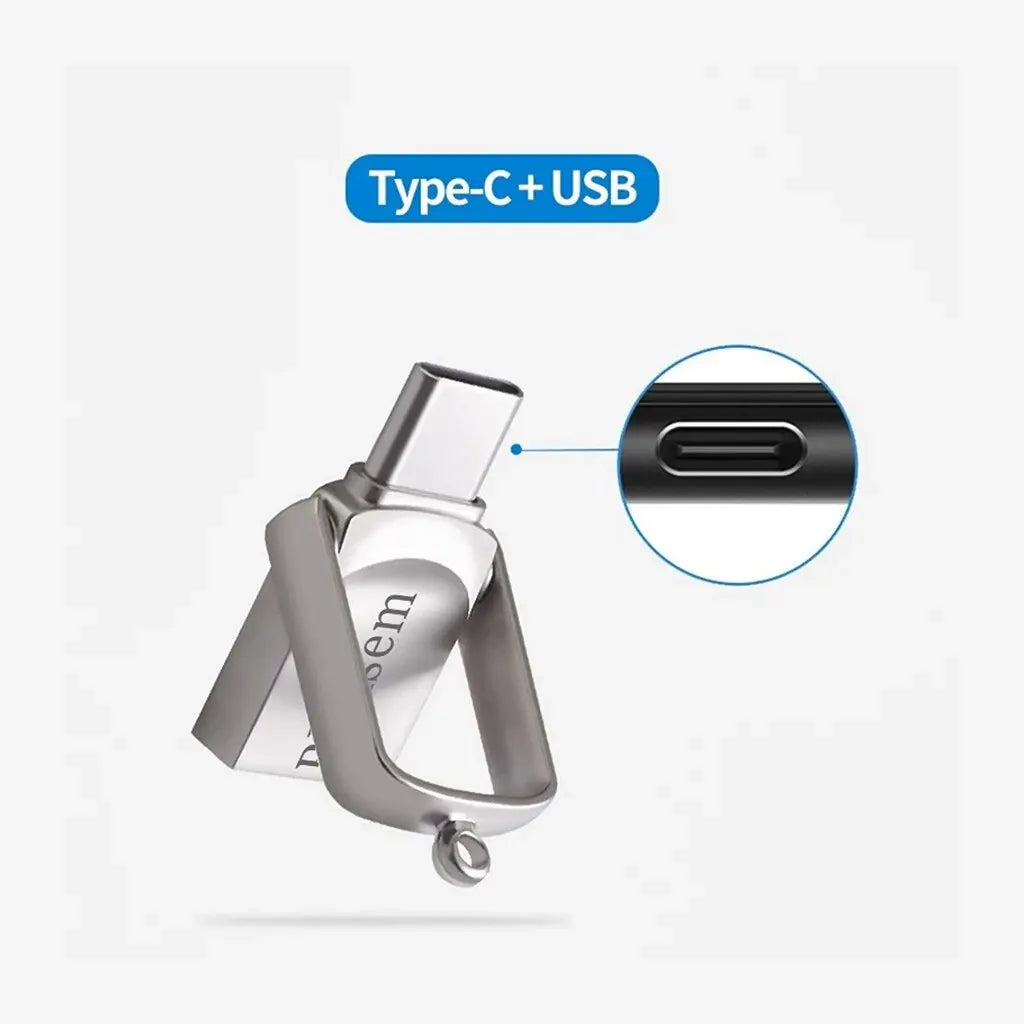 Bliksem 2in1 USB Flash Drive 32GB 64GB 128GB for TYPE-C PC High Speed USB Flash Drive 128GB USB 2.0 TYPE-C 32GB 64GB Pen Drive Zpaxo