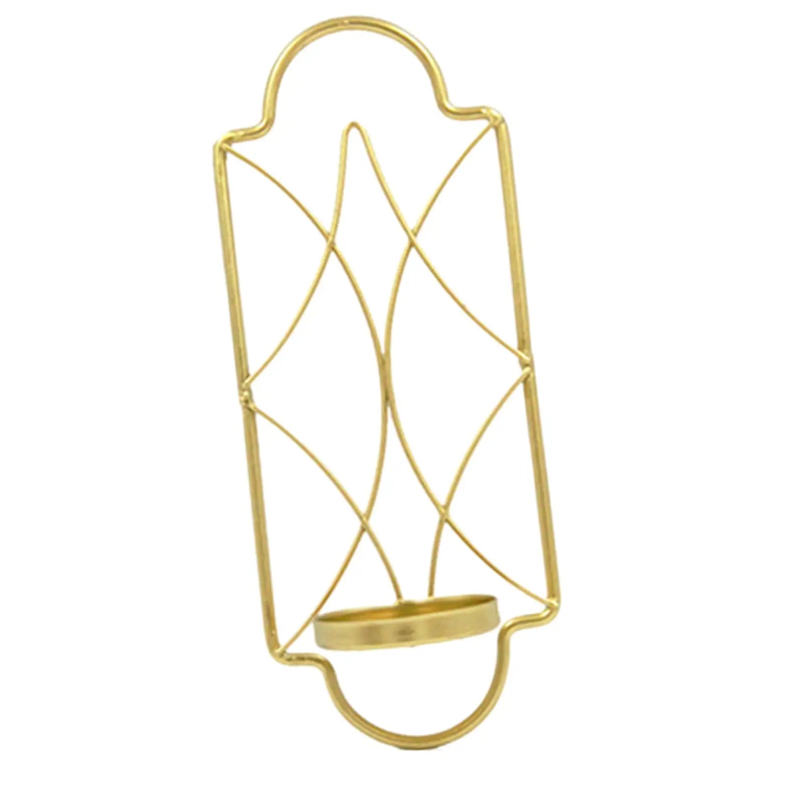 Metal Wall Hanging Sconce Candle Holder 3.5inchx8.6inch Candlesticks Holder Tealight Holder for Home Porch Decor Stylish Zpaxo Golden