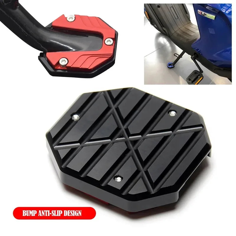 Aluminum Alloy Motorcycle Kickstand Extender Foot Pad 1/2/3pk