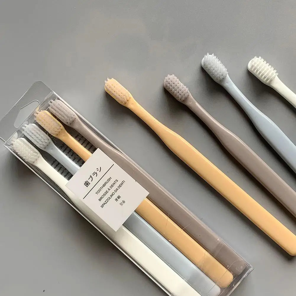 4-Pack Soft Bristle Toothbrush – Deep Clean Sensitive Gum Care Manual Toothbrush Set Zpaxo