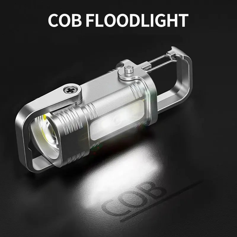 ESMARTER Mini Keychain Flashlight – Rechargeable LED Torch