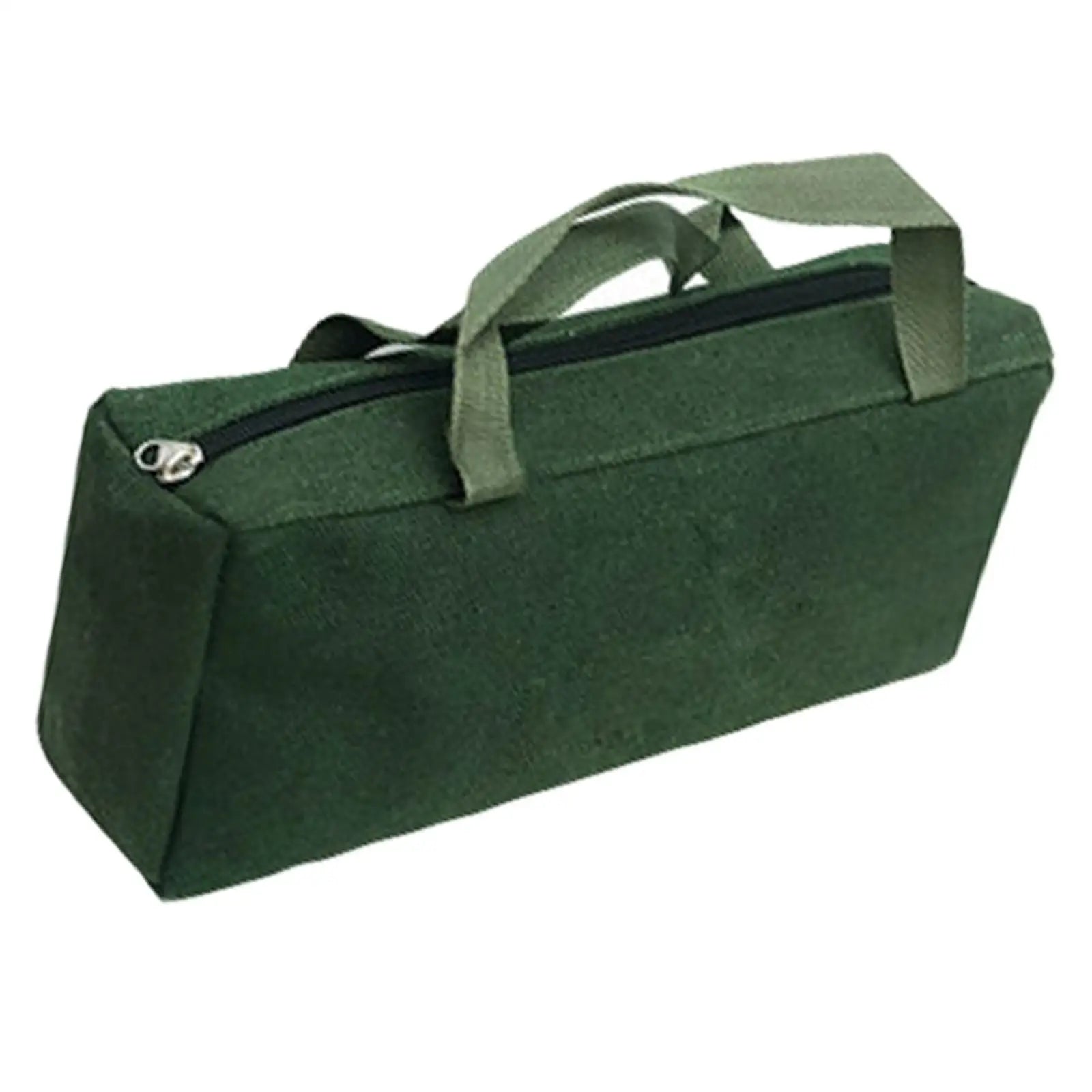 Rectangle Tool Bag Canvas Utility Tote Tool Organizer Waterproof Multifunctional for Storing Wrenches Pliers Lightweight Zpaxo 35x16x8cm