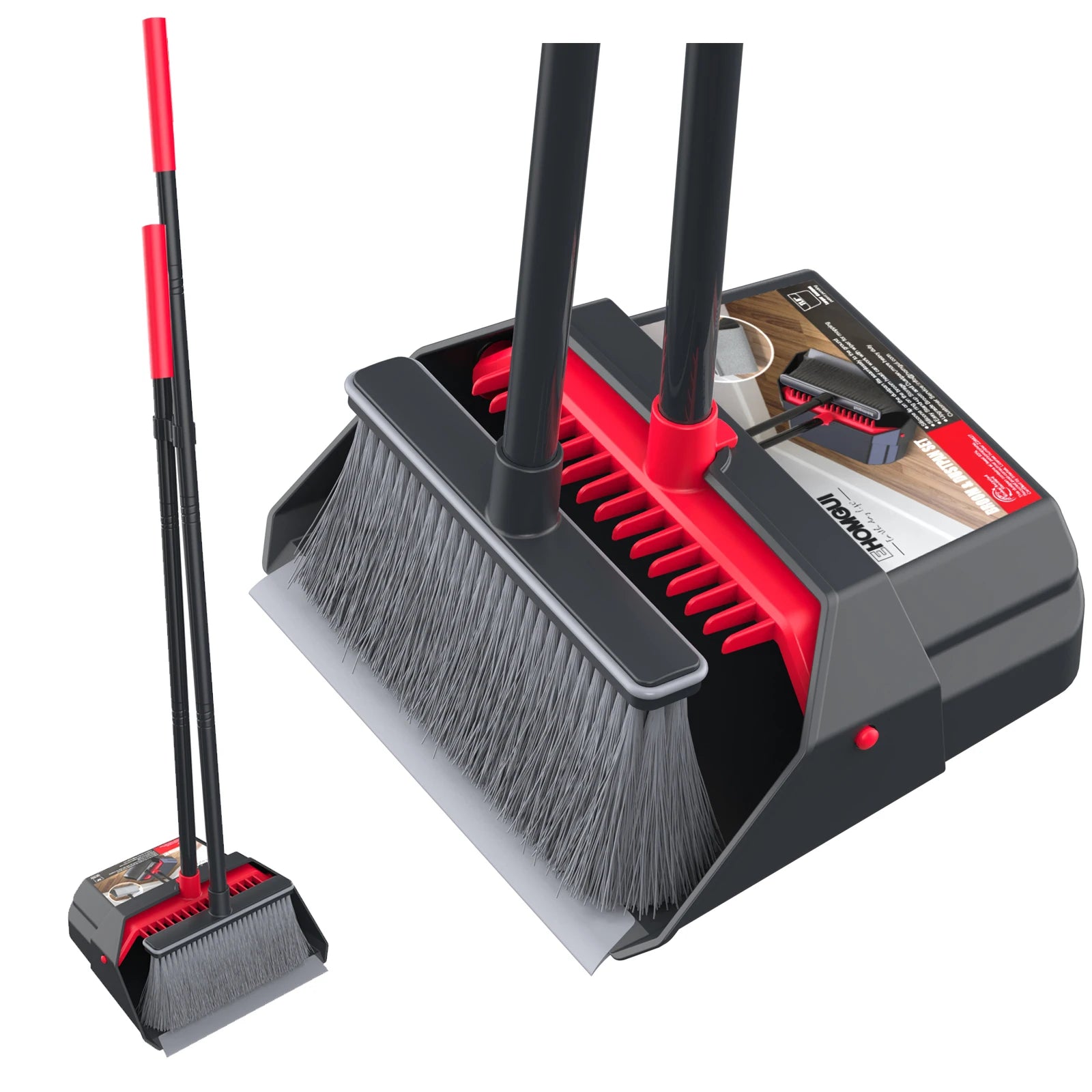 Household Broom and Dustpan set-Combination with Long Handle Foldable Duatpan and Floor Brush Zpaxo China Mainland