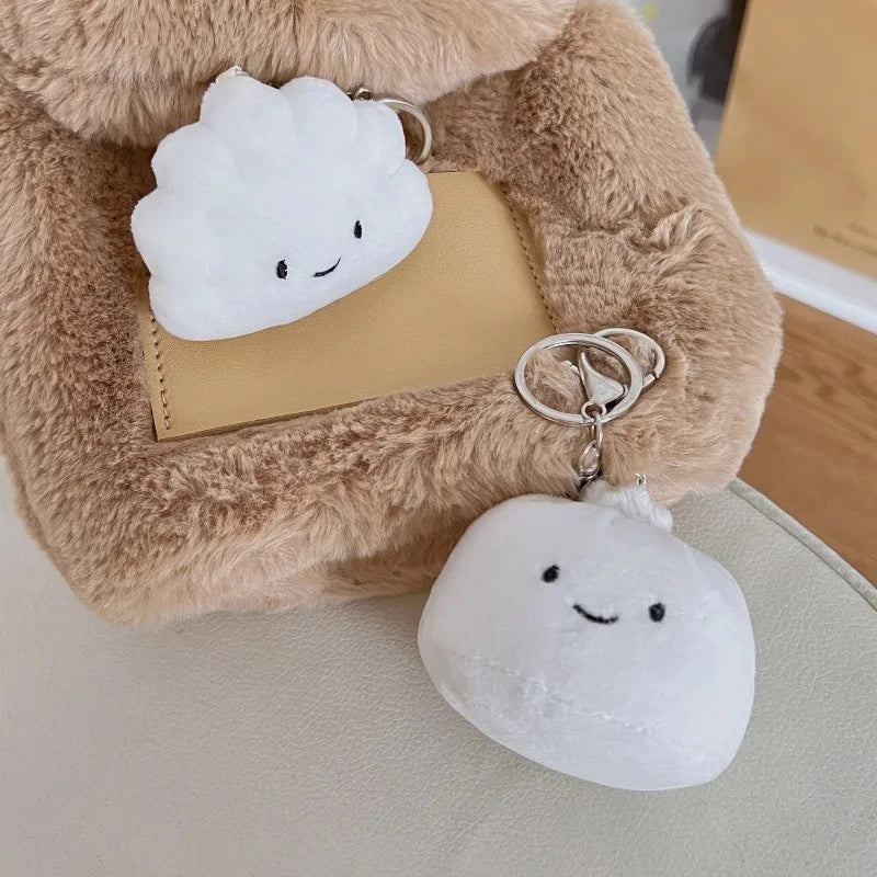 Dumpling Key Chain Pendant Creative Cute Little Doll Plush Toy Bag