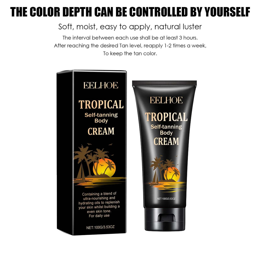 EELHOE Self Tanning Cream – Natural Bronzer & Fake Tan Self Tanning Cream Zpaxo
