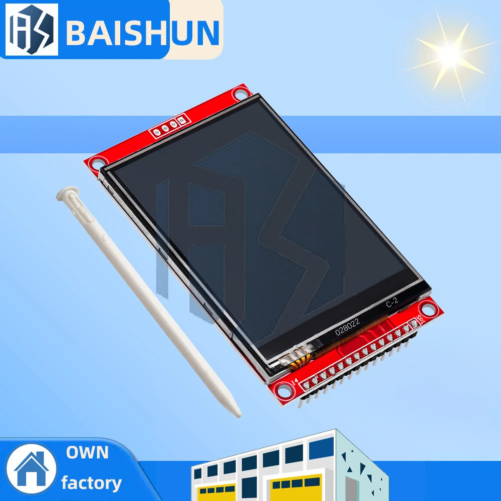 1PCS J34 F85 240x320 2.8" SPI TFT LCD Touch Panel Serial Port Module with PCB ILI9341 ST7789V 5V/3.3V 2.8 TFT With touch Zpaxo