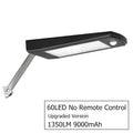 Solar Panel Light Outdoor Waterproof Street Light Rotable Pole Solar Wall Lighting with 4 Mode for Home Garden Pathway Zpaxo 80LED Black Shell White -6000K