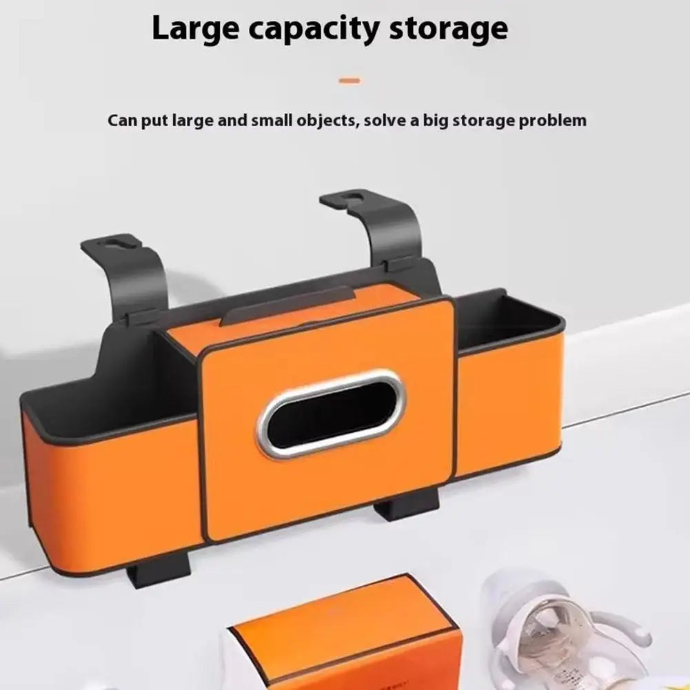 Car Seat Back Organizer | Cup Holder, Tissue & Phone Stand Car Seat Organizer Zpaxo