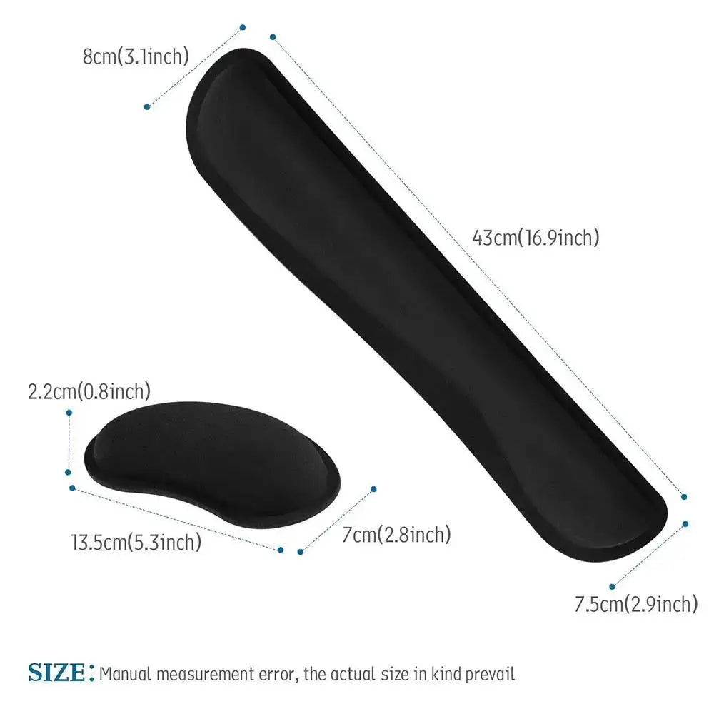 Memory Foam Soft Support Mouse Wrist Rest Pad Stable Non-Slip Desk Mat For Keyboard Mouse Desktop Office Computer Comfort Gear Zpaxo