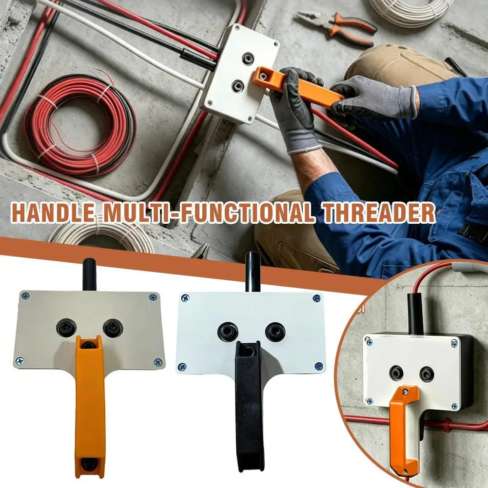 Multi-functional High Strength Cable Puller 8mm Handheld Wire Threader High Efficiency Electrician Tool for Underground Wiring Zpaxo