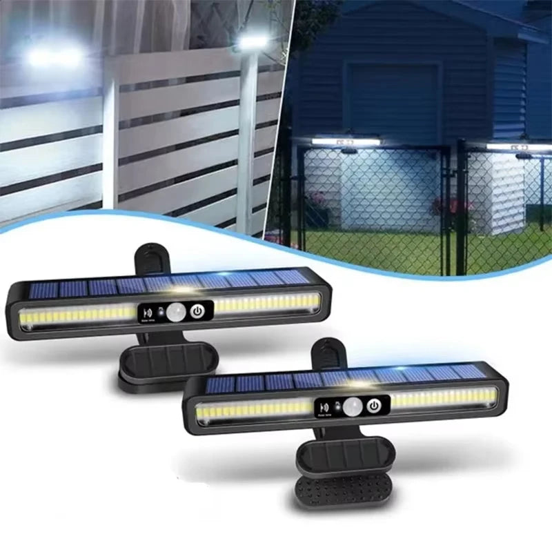 Clip-On Solar Motion Sensor Light – 36 LED Outdoor Fence Lamp